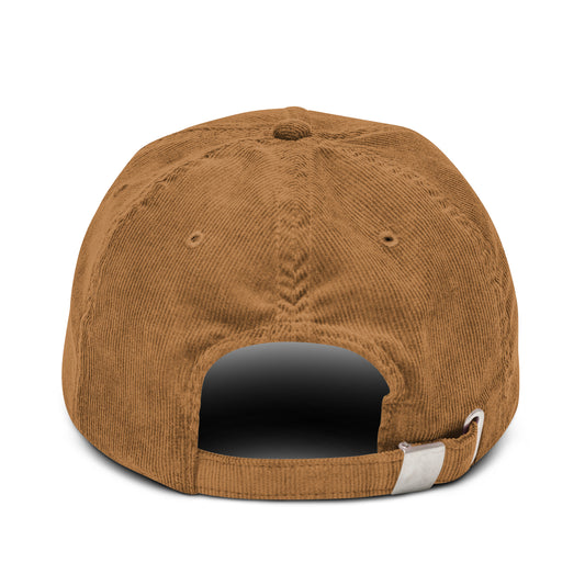 Camel 4FRTHS Original corduroy cap back view adjustable strap