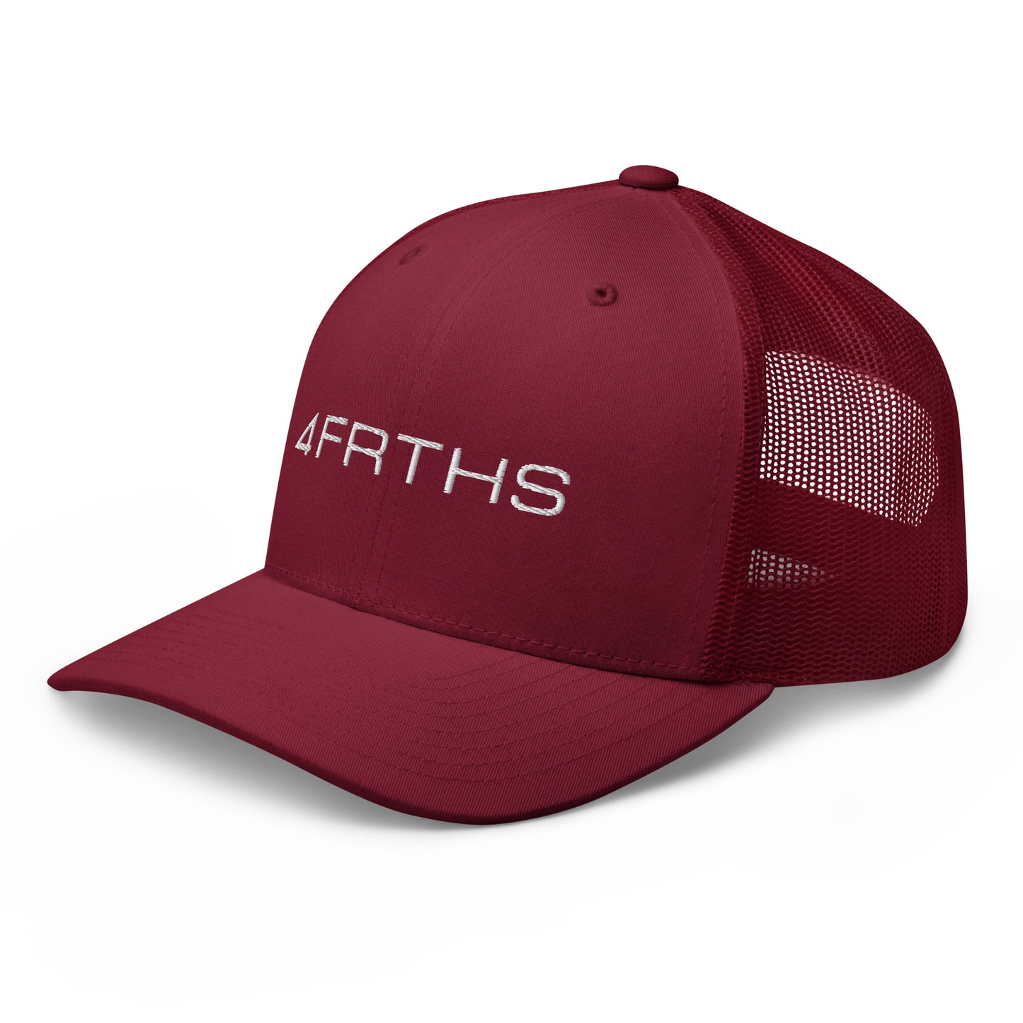 Cranberry 4FRTHS Original mesh cap side profile trucker design