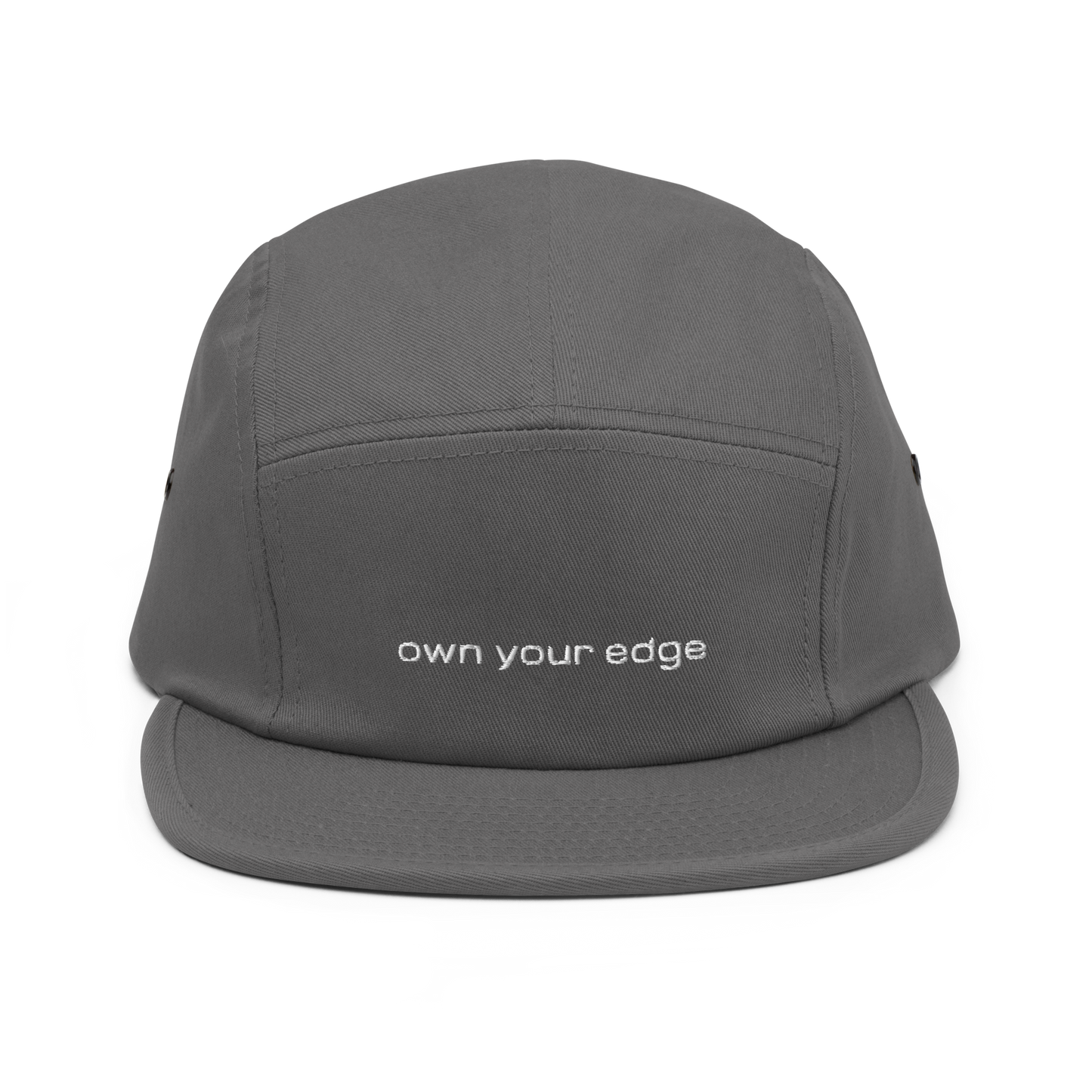 Grey 4FRTHS cap with “Own Your Edge” front embroidery – modern lifestyle cap