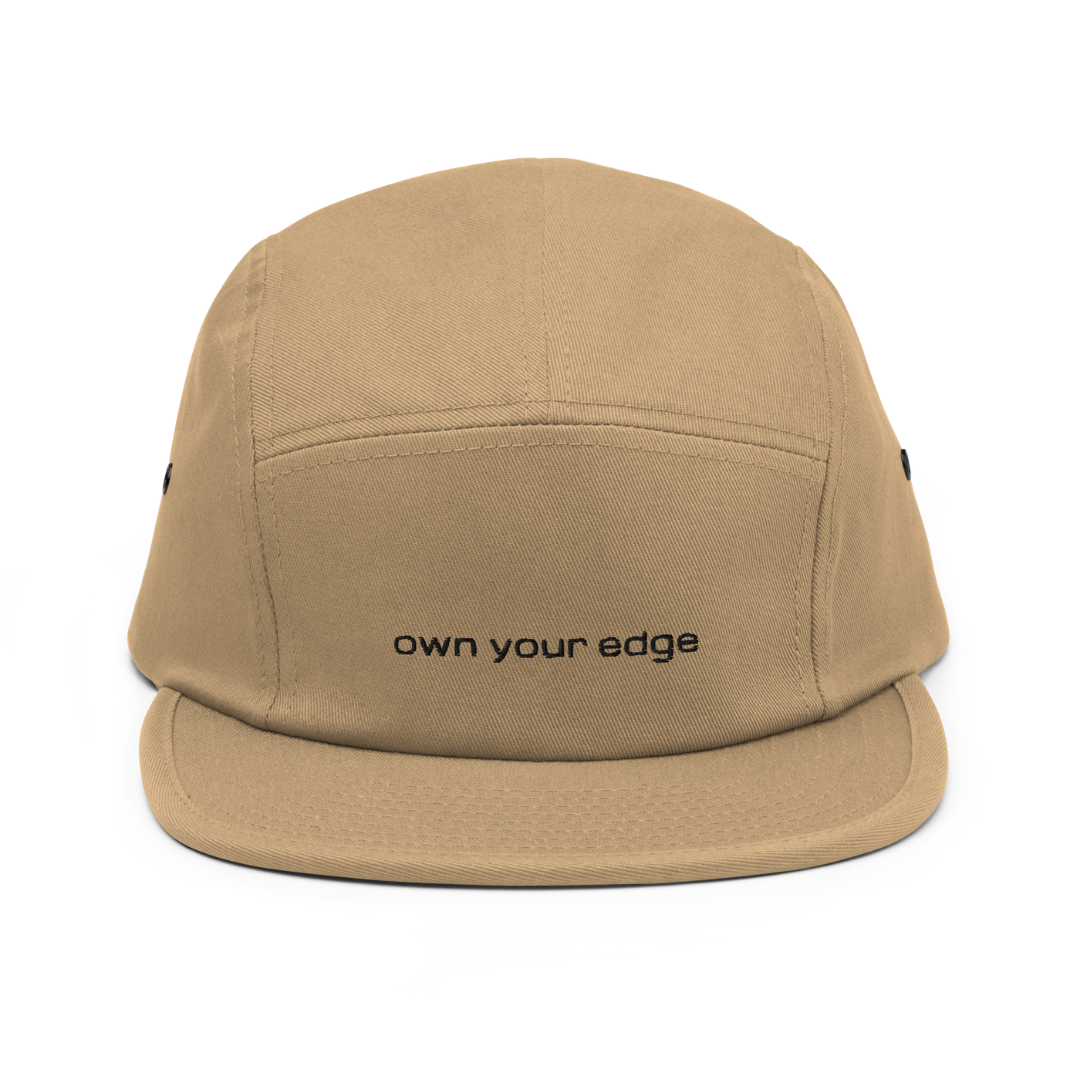 Khaki 4FRTHS cap with “Own Your Edge” embroidery – outdoor lifestyle statement cap