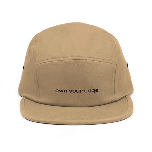 Khaki 4FRTHS cap with “Own Your Edge” embroidery – outdoor lifestyle statement cap