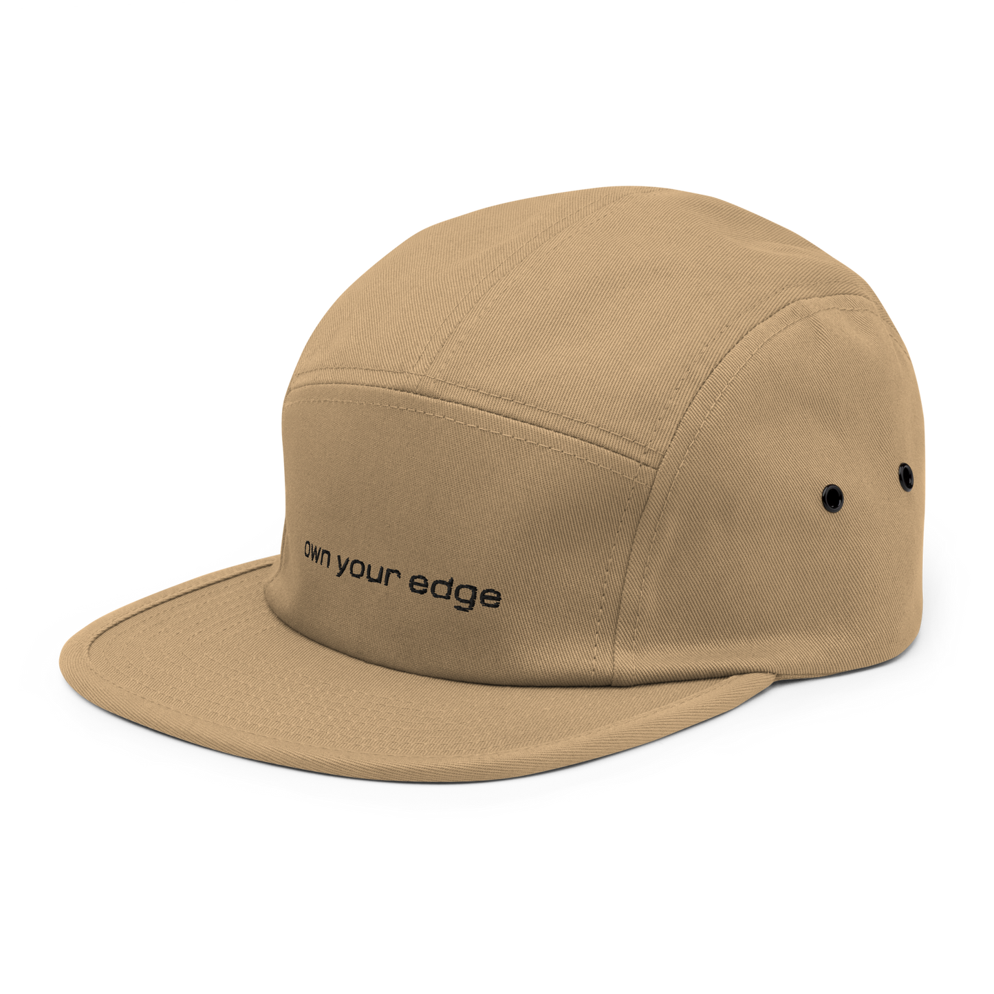 Side view of khaki 4FRTHS cap – clean structured fit for everyday wear