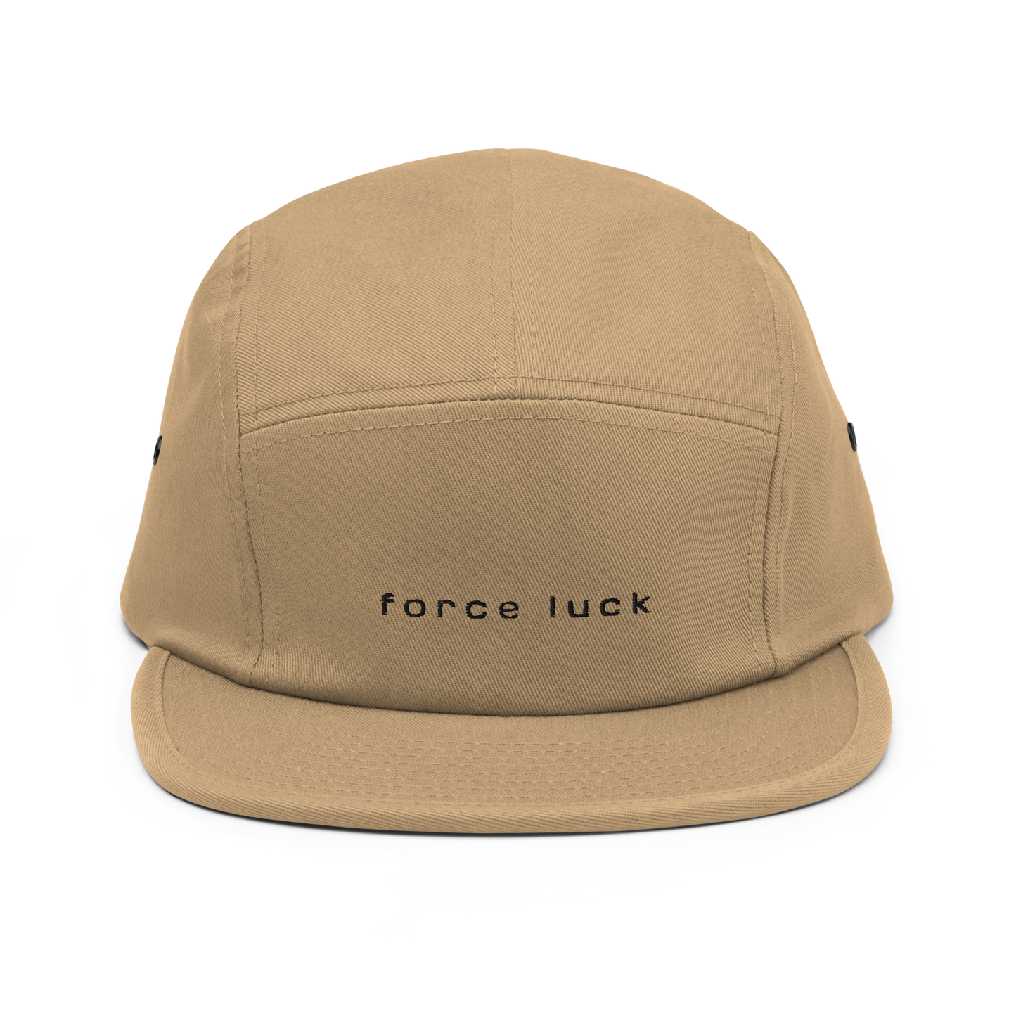 Khaki 4FRTHS Path cap with “Force Luck” front embroidery – outdoor lifestyle cap