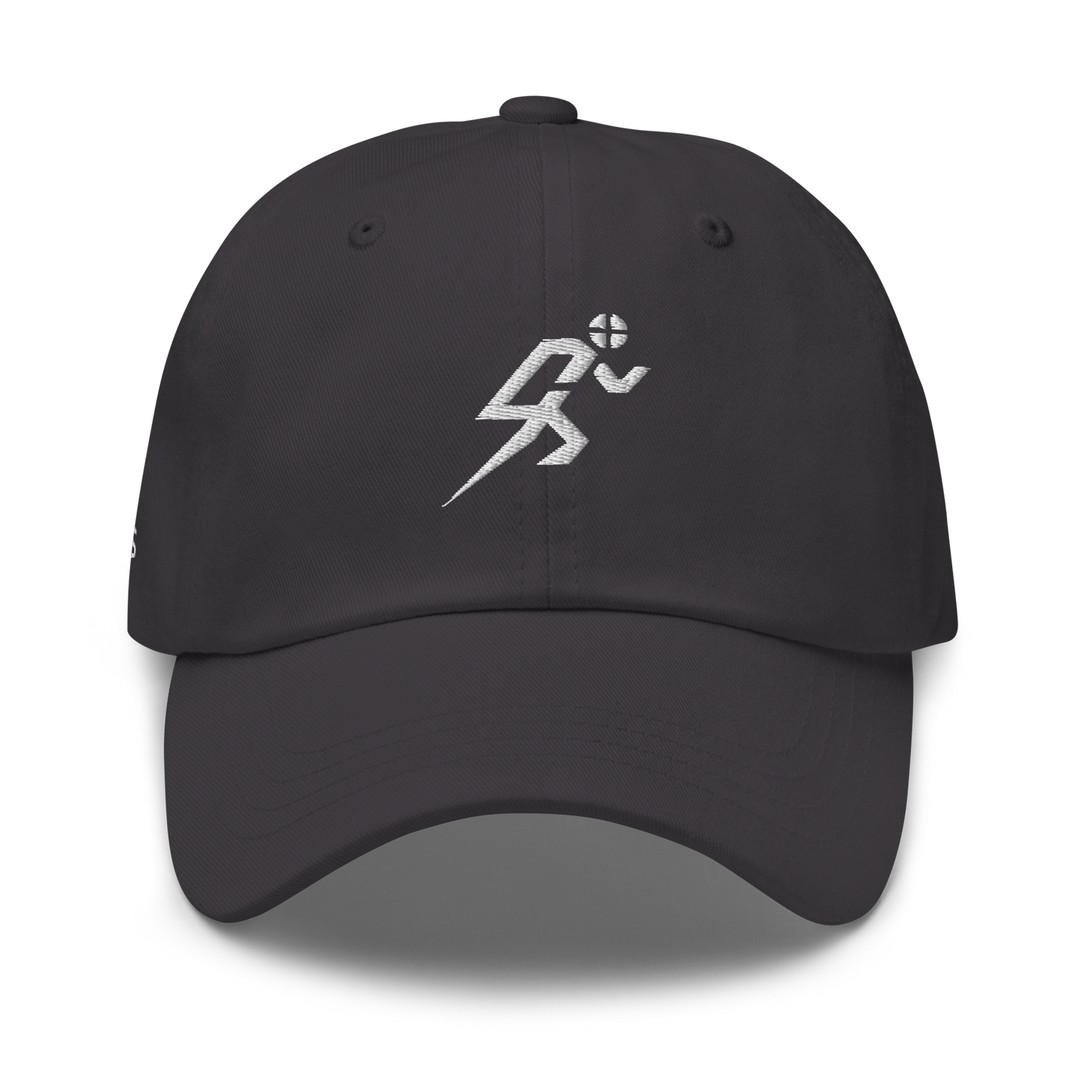 4FRTHS Run Club Cap in dark grey – front view with running icon