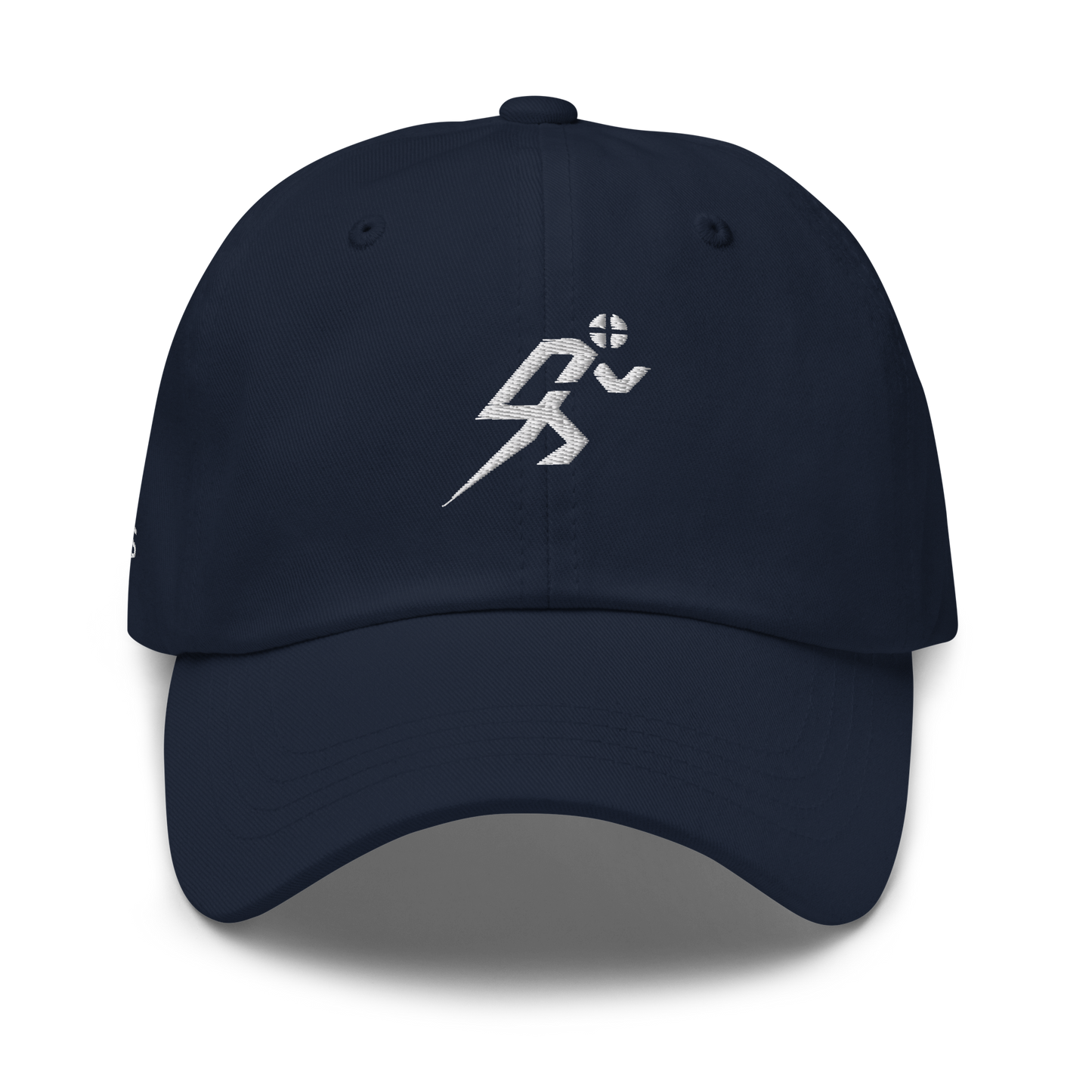 4FRTHS Run Club Cap in navy – front view with running icon