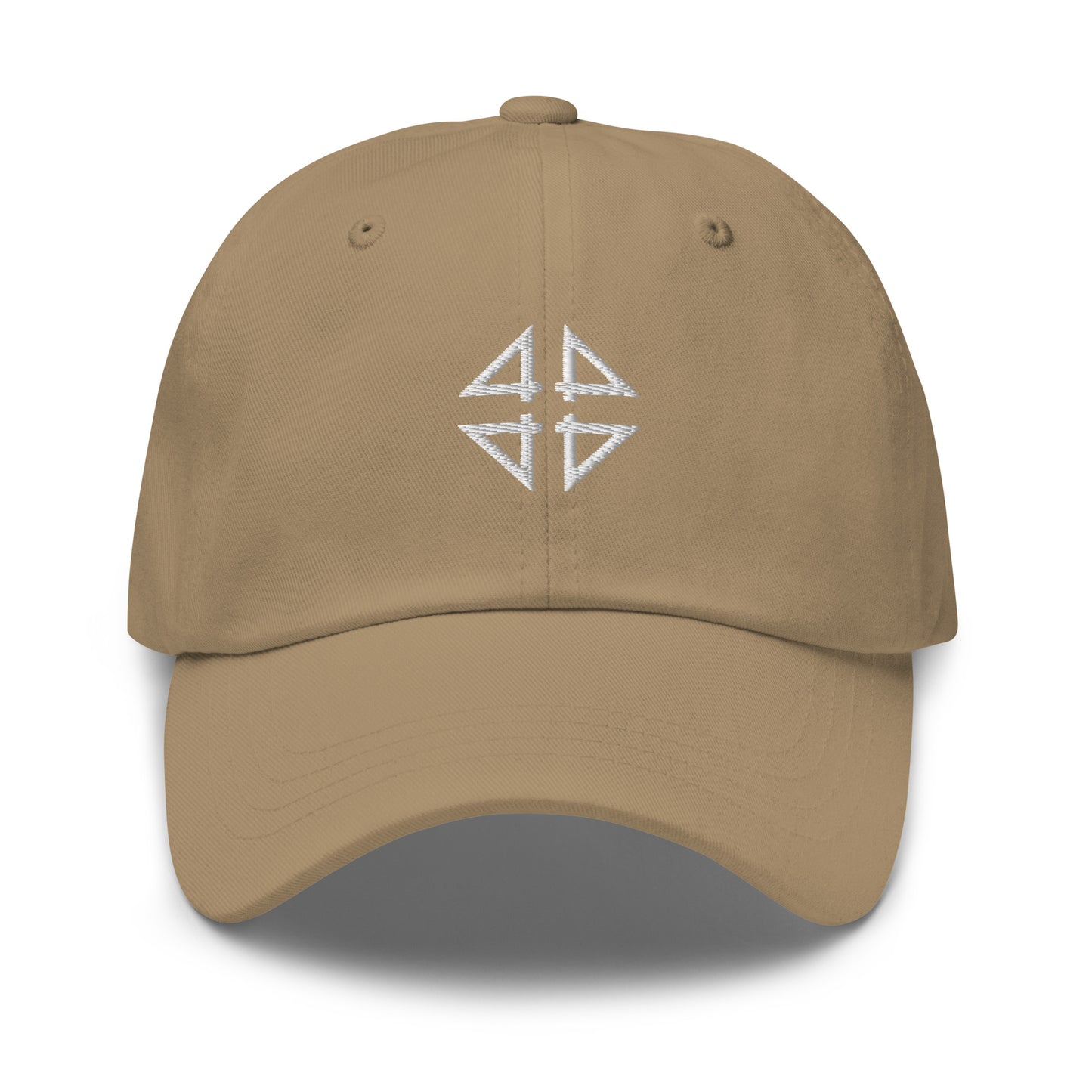Beige 4FRTHS Signature baseball cap with embroidered logo front view