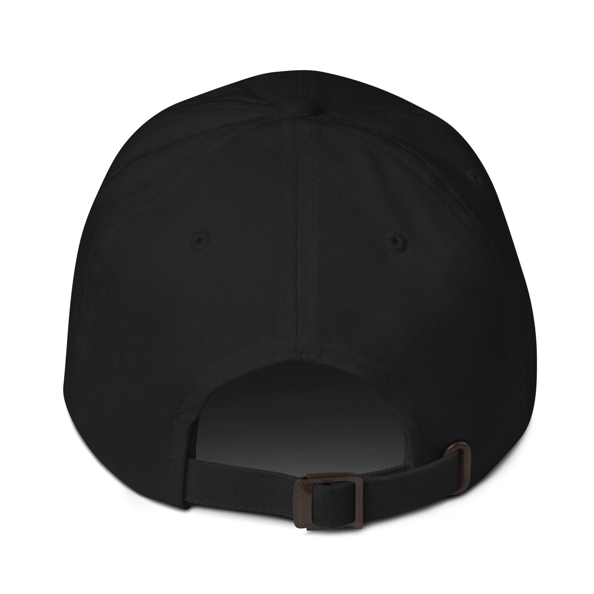 Black 4FRTHS Signature baseball cap adjustable strap back view