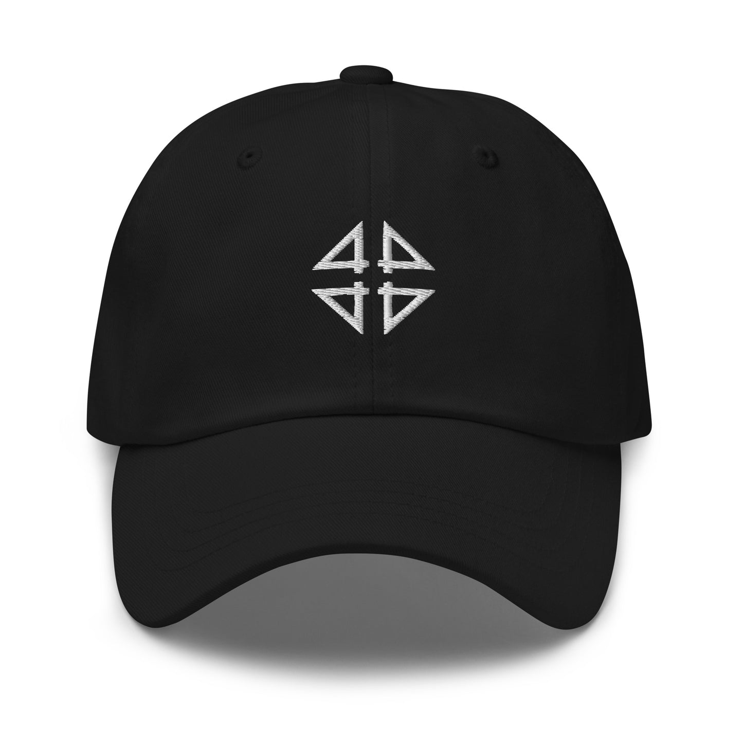 Black 4FRTHS Signature baseball cap with embroidered logo front view