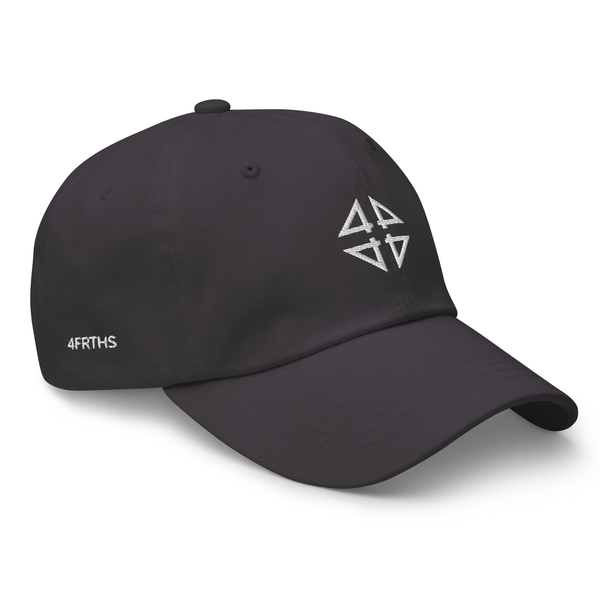 Dark grey 4FRTHS Signature baseball cap side profile minimal design